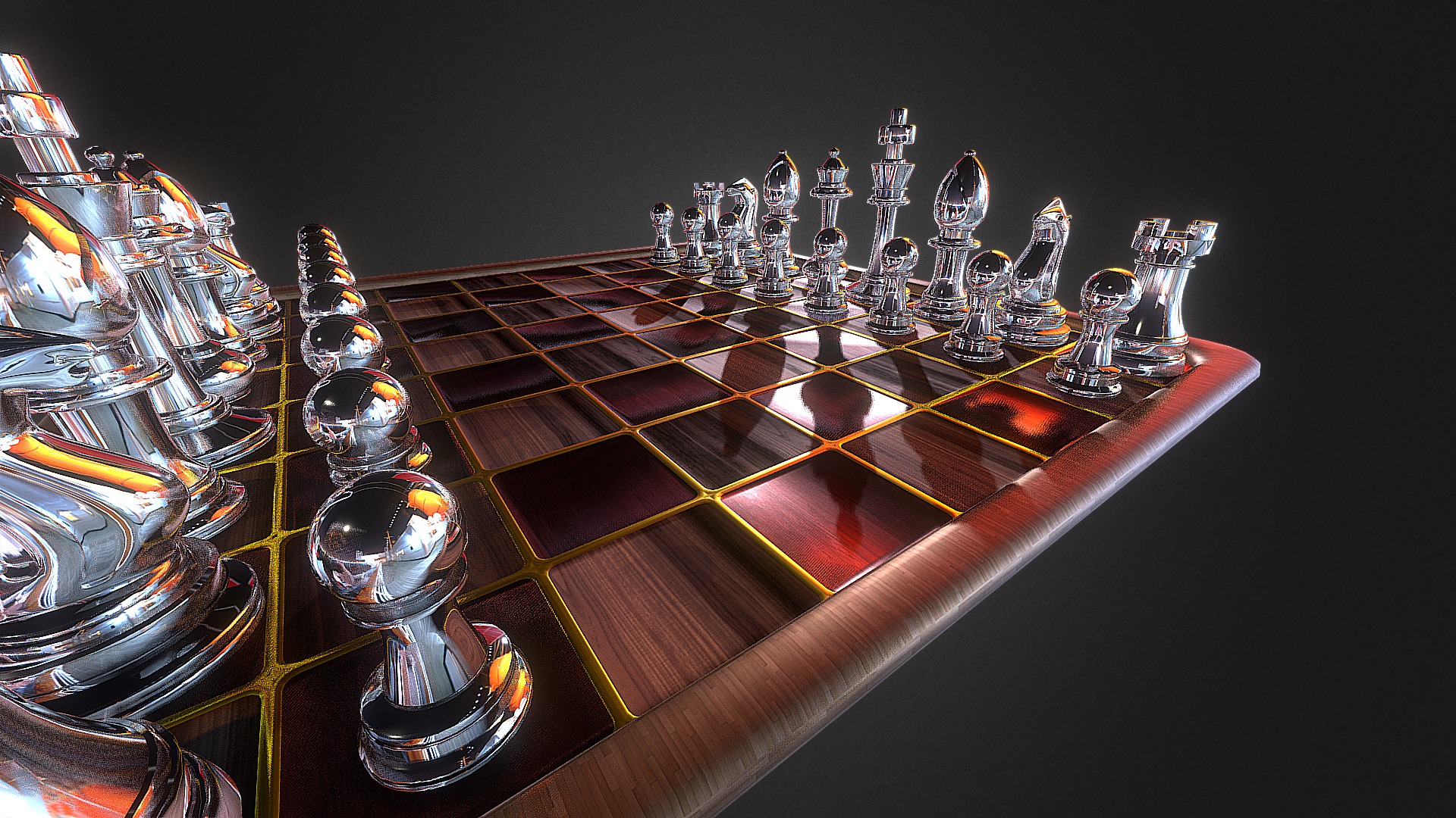 3D model Chess - This is a 3D model of the Chess. The 3D model is about a close-up of a roulette wheel.
