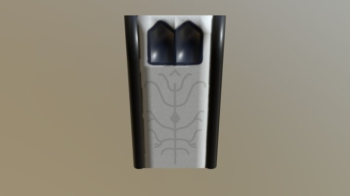 Minas Tirith Modular Pieces - Back Wall 3D Model