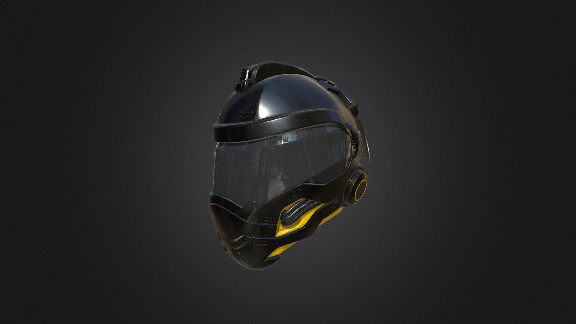 Cyborg Sci Fi Helmet - 3D model by balthazavr (@moreover) [d4cfafe ...