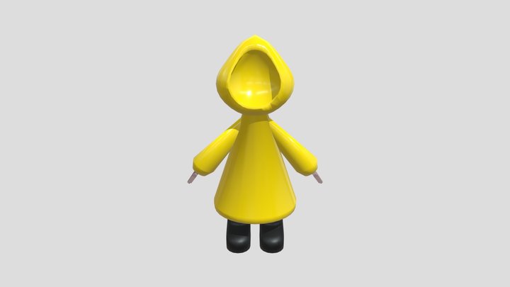 Little Raincoat Person 3D Model