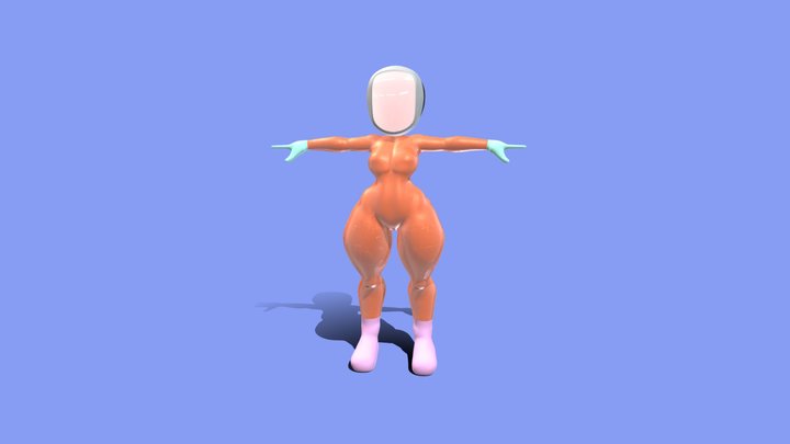 Arany girl 2.0 3D Model