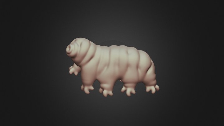 Suction Cup Tardigrade 3D Model