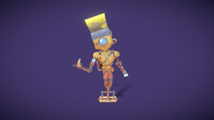 Mr. Brush - DAE Robuddy 3D Model