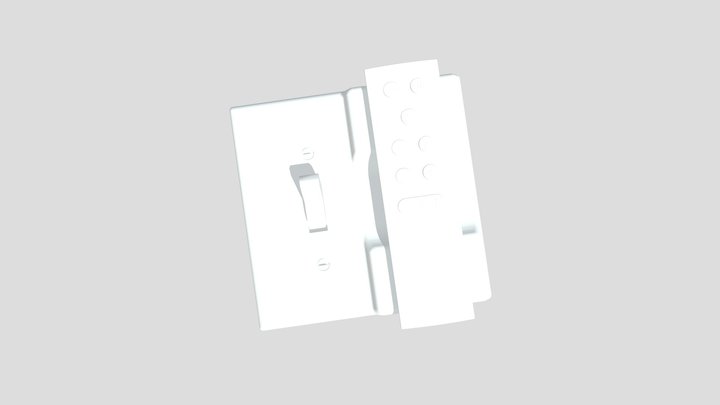 Wiz Remote Holster Assy 3D Model
