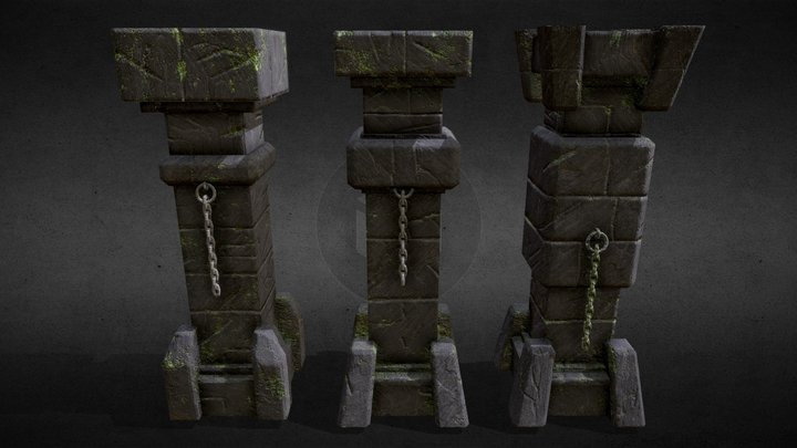 Pillars 3D Model