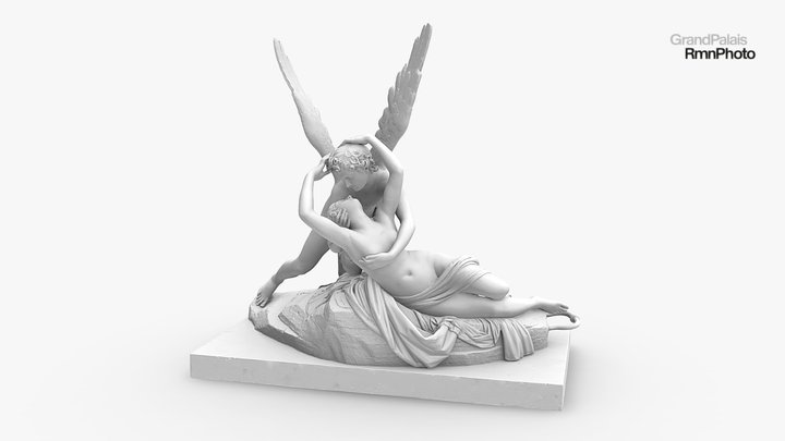 Psyché ranimée par le baiser de l'Amour 3D Model
