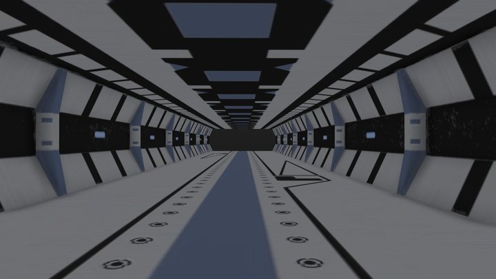 Sci fi corridor 3D Model