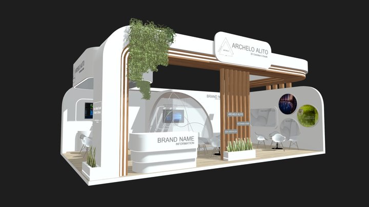 stand booth stall expo 3D Model