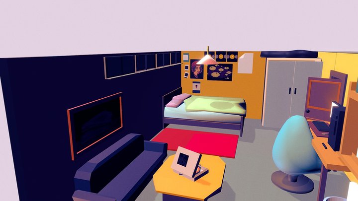 room finished 3D Model