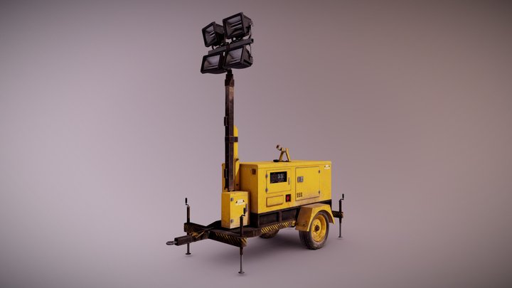 CON - Light Generator - PBR Game Ready 3D Model