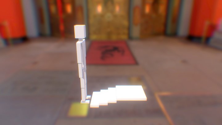 Stair Animation 3D Model