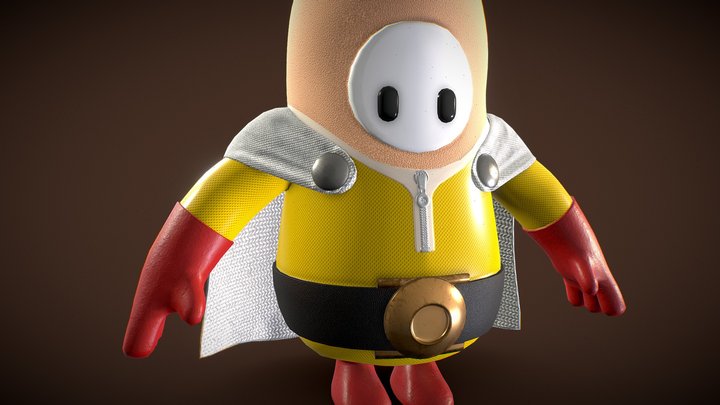 Saitama | Fall Guys [Custom Skin] 3D Model