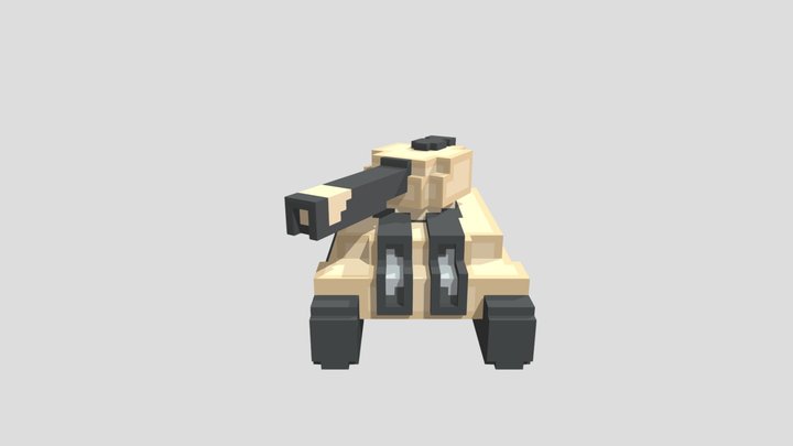 Voxel Tank 3D Model