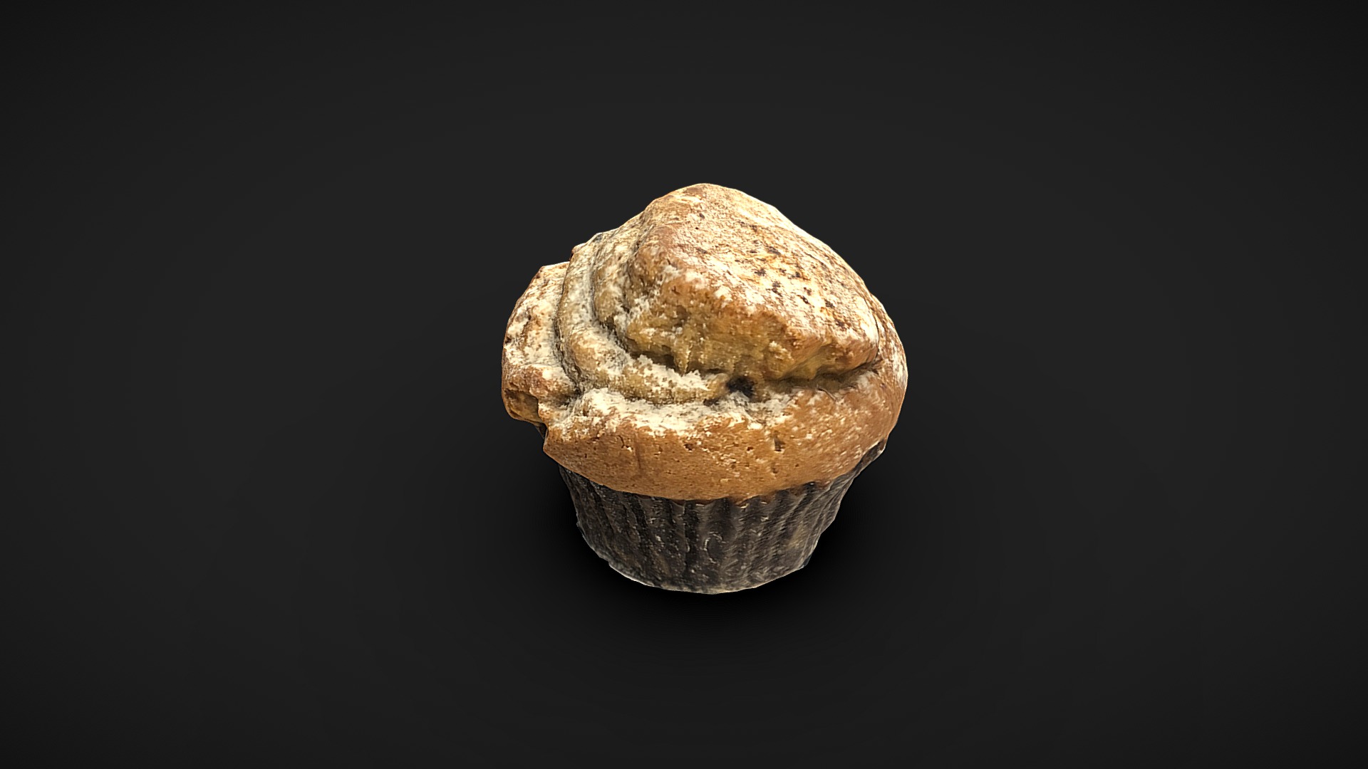 3D model Cappuccino Muffin 3D Scan - This is a 3D model of the Cappuccino Muffin 3D Scan. The 3D model is about a close-up of a walnut.