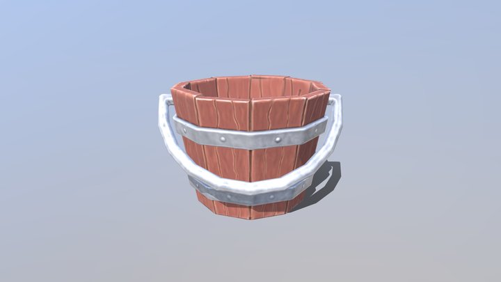 Stylized Bucket 3D Model