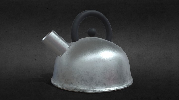 Kitchen Kettle (Game Ready) 3D Model