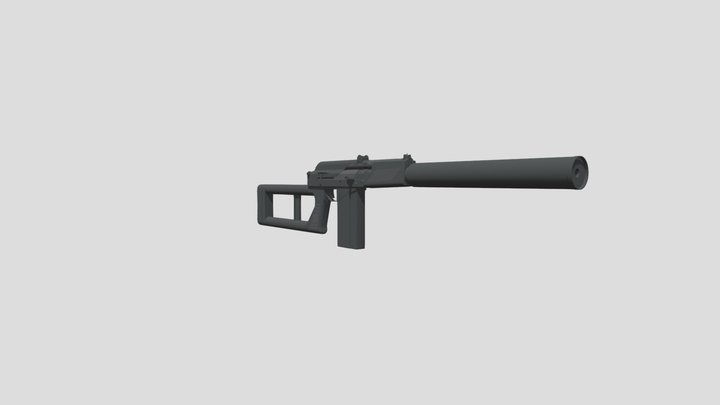 VSK-94 Draft XYZ 3D Model