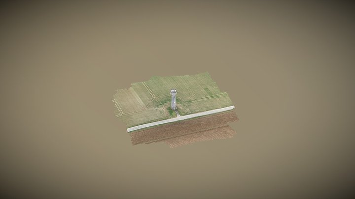 Château d'eau Oise - France 3D Model