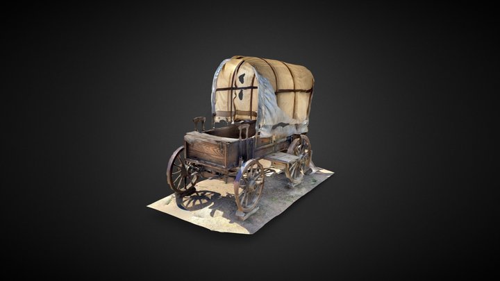 Horse-drawn carriage 3D Model