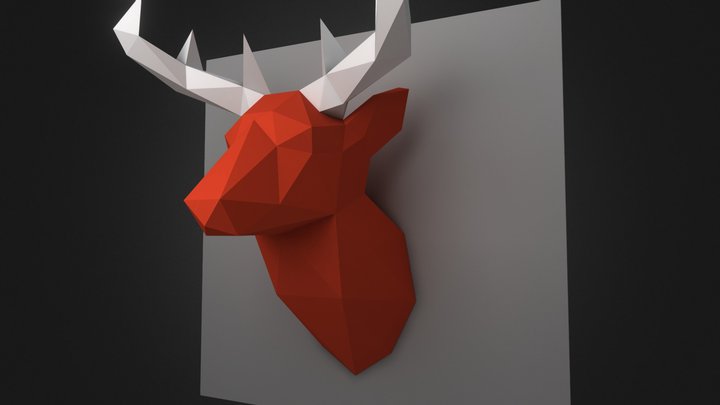 Noka3D - Deer Head Trophy 3D Model
