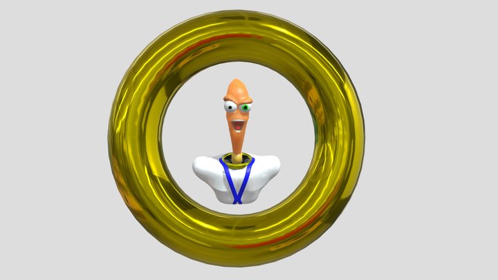 Earthworm Jim: 3D Sculpture 3D Model