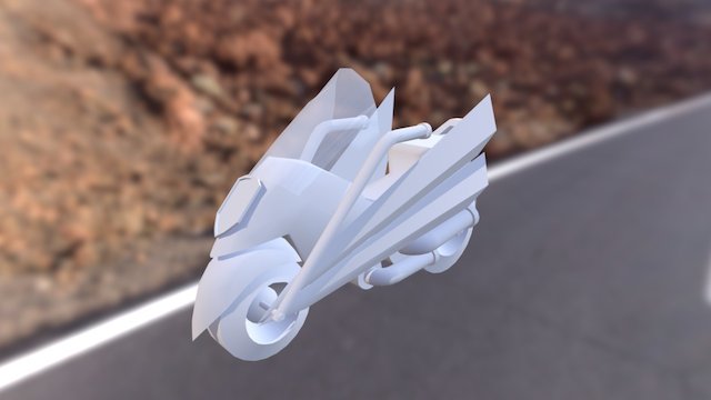Dredd Bike 60% Progress 3D Model