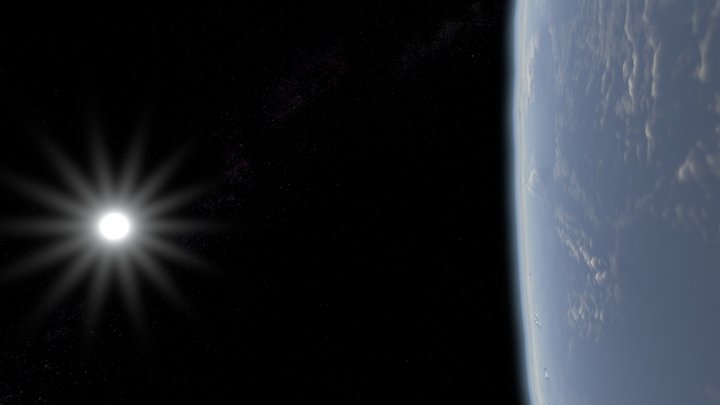 Earth Low Orbit Galician Coast Skybox