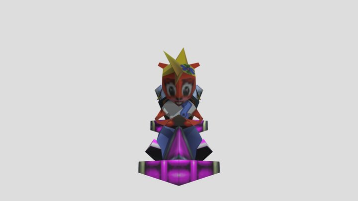 PlayStation - Crash Team Racing - Coco Bandicoot 3D Model