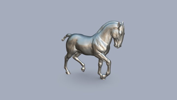 Escultura Caballo,  Equus Audentia 3D Model