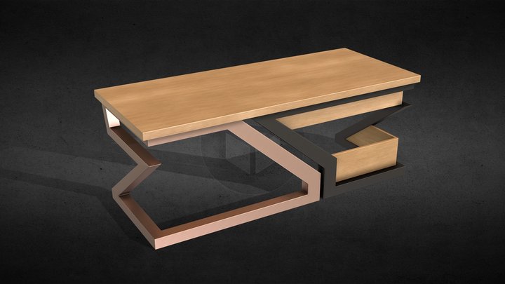 Modern Designer Table – Office & Home Furniture 3D Model