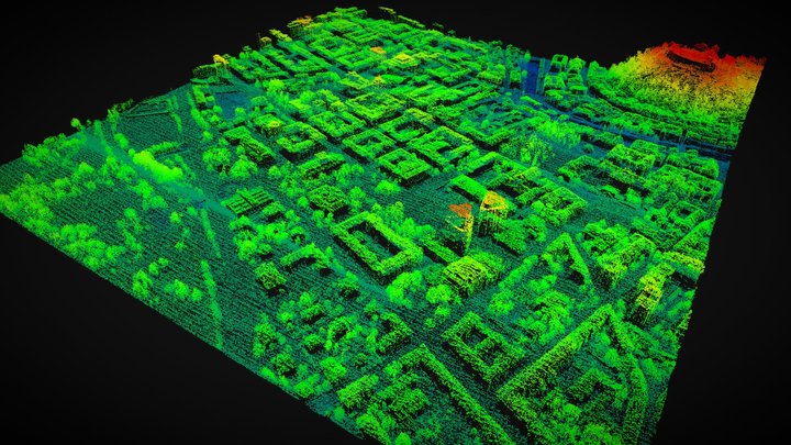Ljubljana city, Slovenia point cloud – Kostenloses 3D-Modell STL