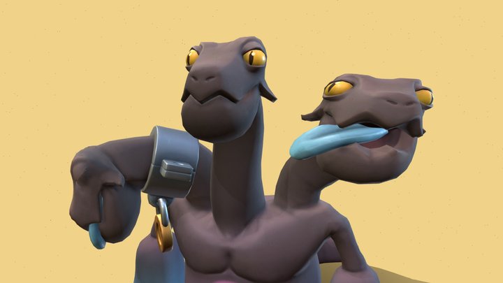 Silly Hydra 3D Model