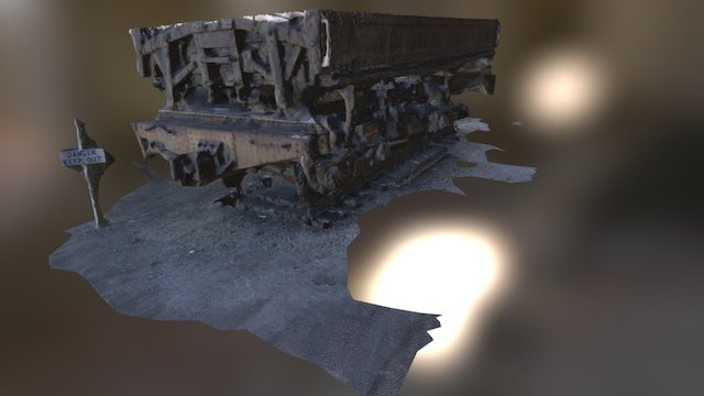 Ore Train Car in Ajo Arizona 3D Model
