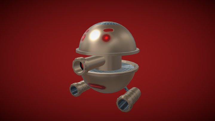 Robo-sphere-enemy 3D Model