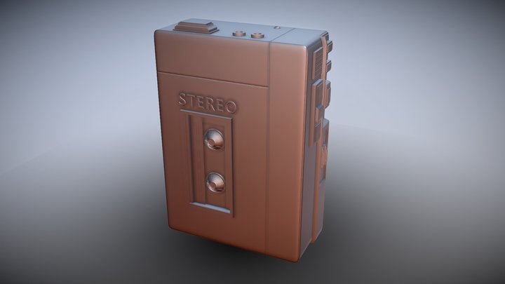 Cassette Player 3D Model