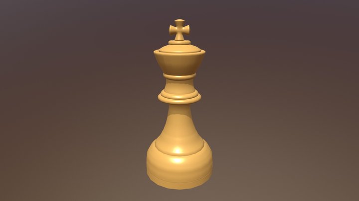 Chess King 3D Model