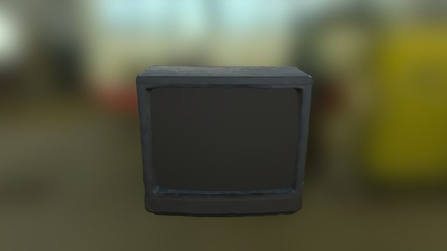 Dusty Television 3D Model