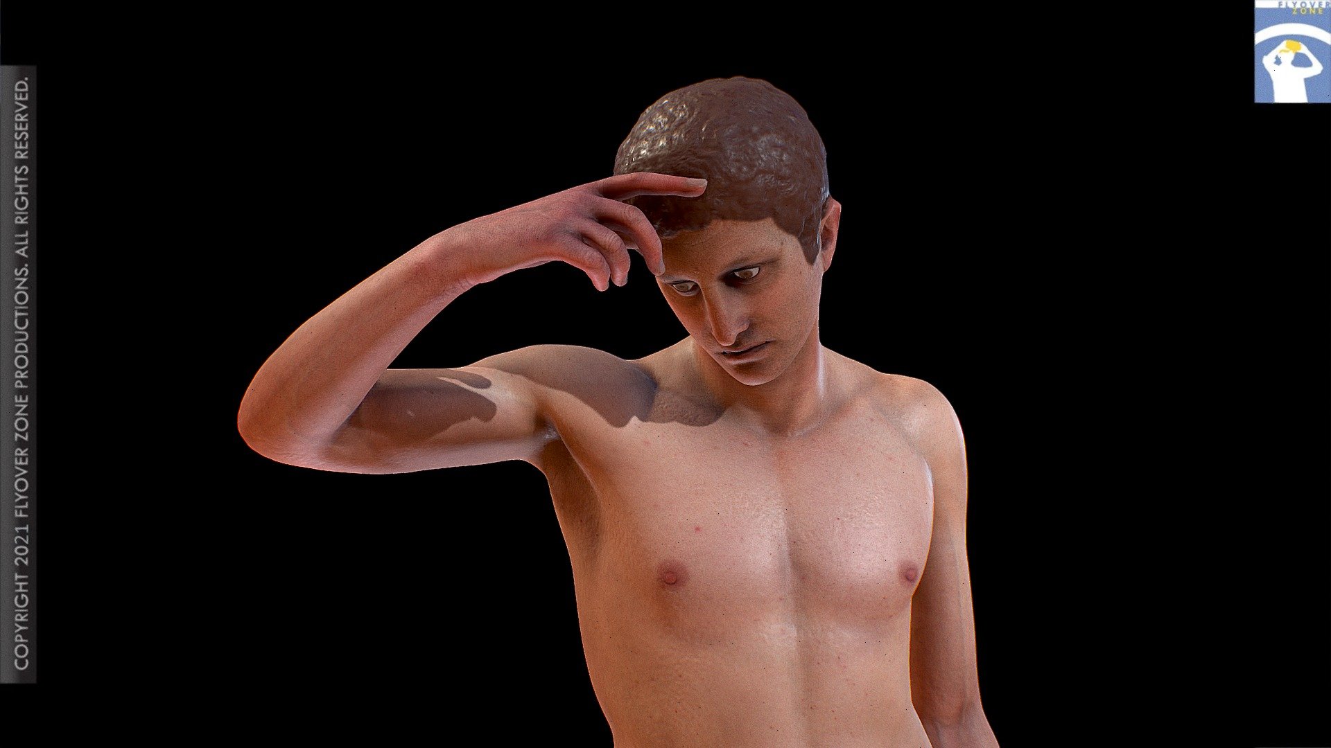 Nude Male Restored 3d Model By Flyover Zone Flyoverzone D4e6a54