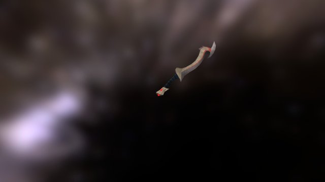 Low-Poly Korasi's Sword 3D Model