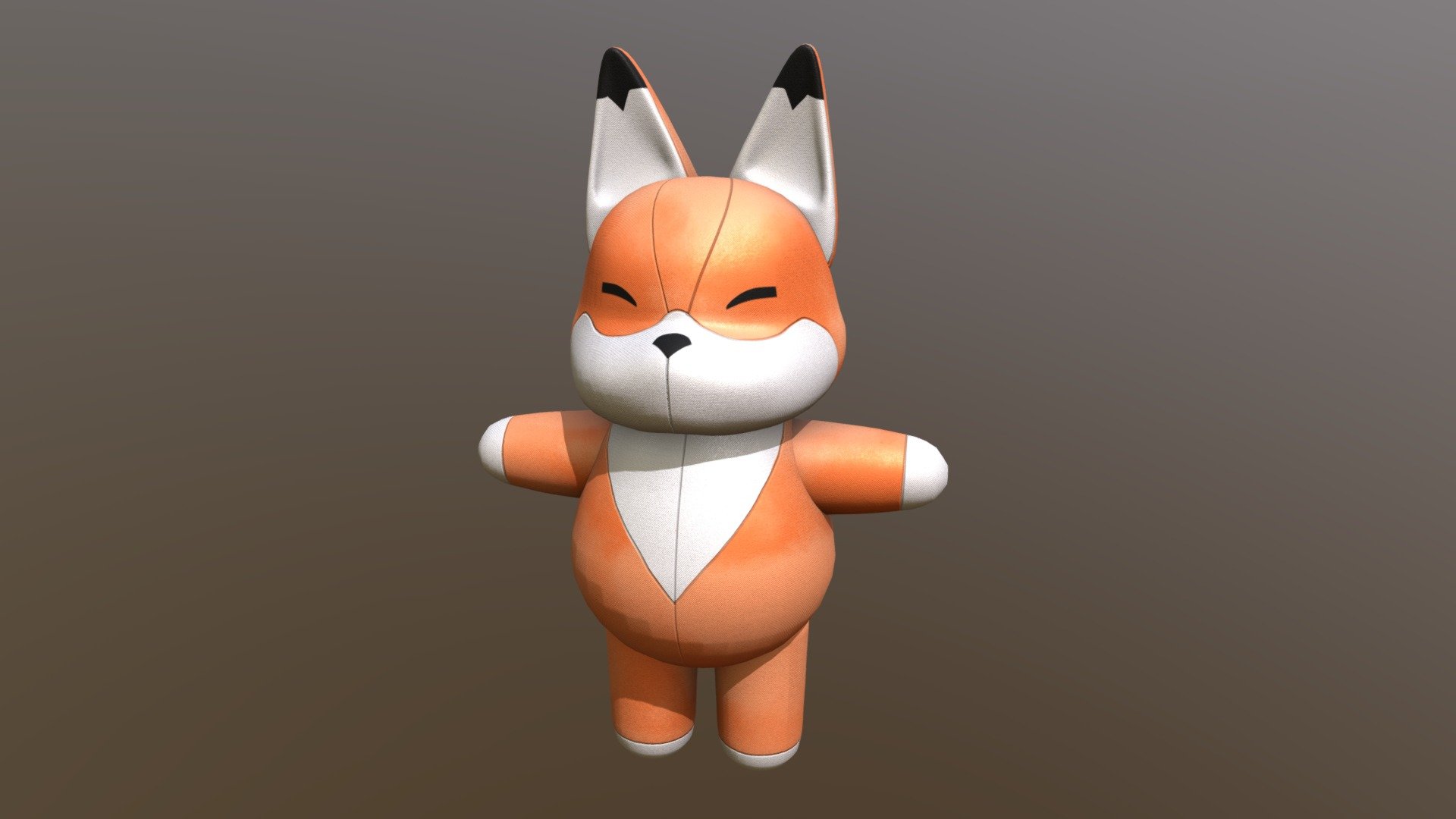 Fox Plush - 3D model by travellingmerchant [d4e8038] - Sketchfab