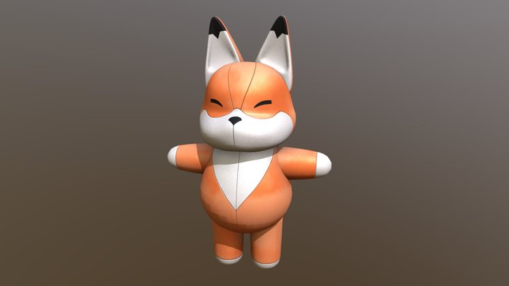 Fox Plush 3D Model