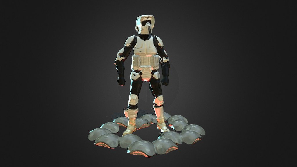 Scout Trooper Starwars — Sketchfab embed 3D viewer