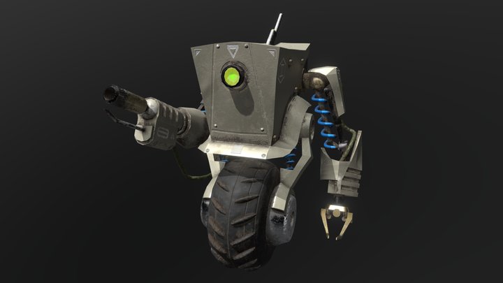 The Robot from Planet II 3D Model