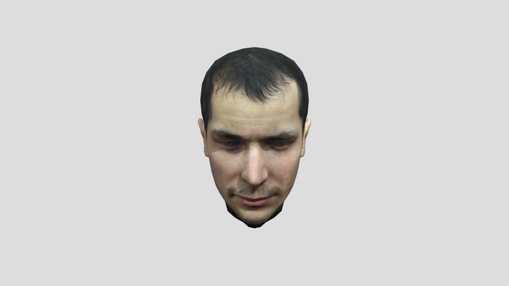 Scientist head 3D Model