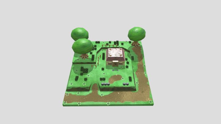 The Legend Of Zelda Link's Awakening Diorama 3D Model