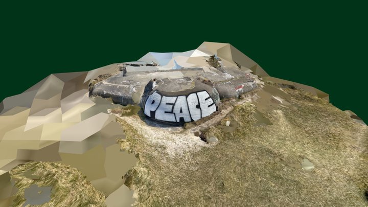 WW2 Atlantic Wall Bunker in Denmark #4 3D Model