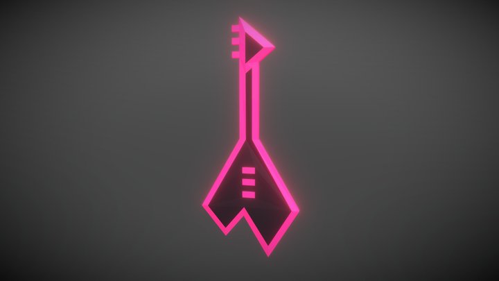 Just Shapes & Beats Guitar 3D Model