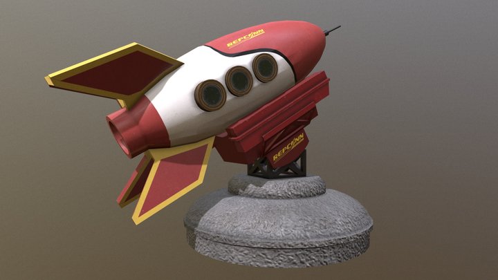REPCONN rocket with ramp - Fallout 3D Model