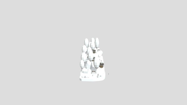 Grandma's house_ Diorama House Blockouts 3D Model