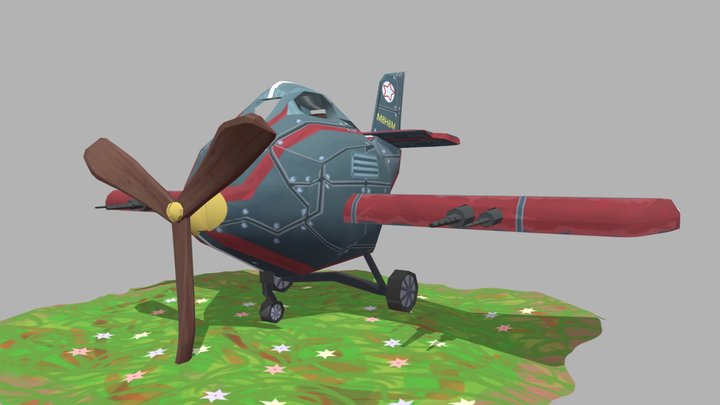 Demeyer Cedric Game Art Plane 3D Model